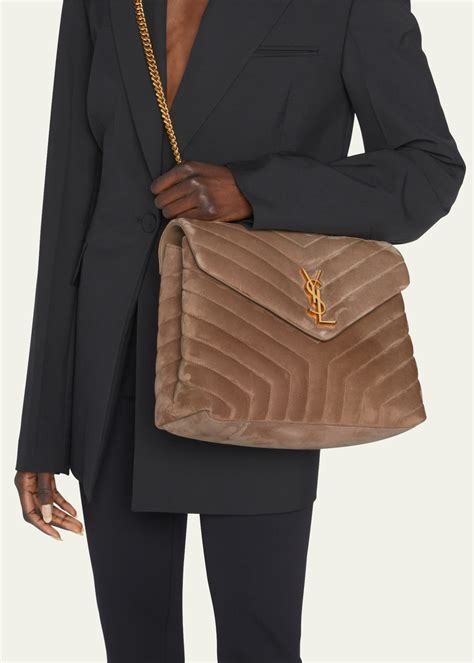 loulou medium ysl quilted suede shoulder bag|st laurent YSL shoulder bag.